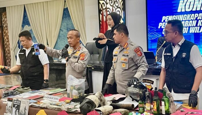 Kasus Anarkis Jabar: 26 Tersangka Ditahan, Bom Molotov Diamankan