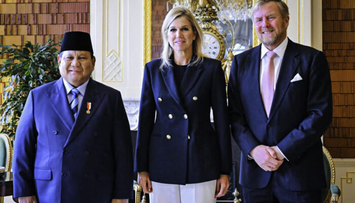 Presiden Prabowo Disambut Resmi Raja dan Ratu Belanda di Istana Huis ten Bosch