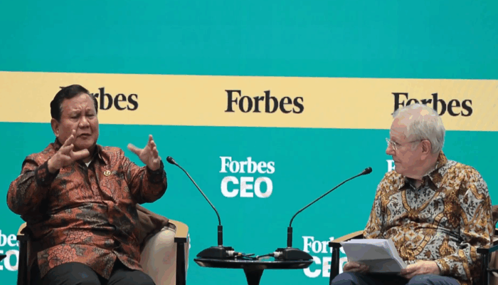 Prabowo Paparkan Strategi Ekonomi Nasional di Forbes Global CEO Conference