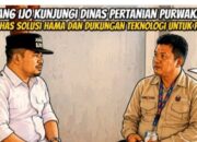Tinjau Dinas Pertanian, Abang Ijo Bahas Penanganan Hama dan Dukungan Teknologi Modern