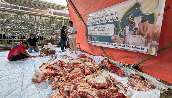 Balkoters Sembelih 6 Hewan Kurban di DPRD DKI, Perkuat Kepedulian Sosial saat Iduladha