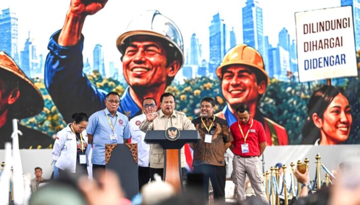 May Day 2026 di Monas, Prabowo Tegaskan Bela Buruh dan Rakyat Kecil