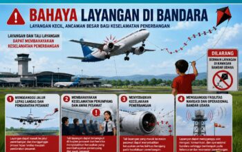 Bandara Pattimura Sosialisasikan Larangan Bermain Layangan di Kawasan Bandar Udara