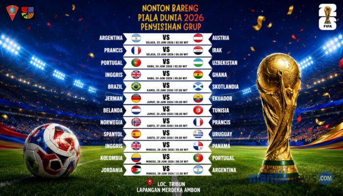Dispora Ambon Bakal Gelar Nobar Laga Penentuan Piala Dunia 2026 untuk Warga