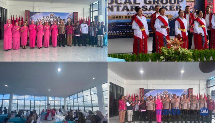 Dit Samapta Raih Juara I Lomba Vokal Group Antar Satker Polda Maluku