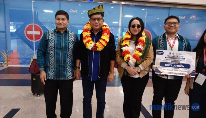 Wali Kota dan Ketua TP PKK Ambon Tiba di Medan dan Siap Ikuti Rakernas APEKSI XVIII