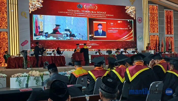 UNIMUDA Sorong Wisuda 314 Lulusan, Atlet Dunia hingga Pesepak Bola Nasional Raih Gelar Sarjana