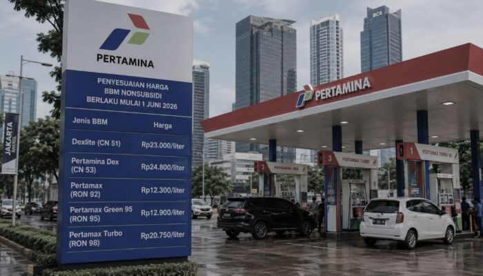 Harga BBM Nonsubsidi Pertamina per 1 Juni 2026: Dexlite dan Pertamina Dex Turun hingga Rp3.100 per Liter