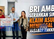 BRI Ambon Serahkan Secara Simbolis Klaim Asuransi Meninggal Dunia Nasabah AMKKM BRILife