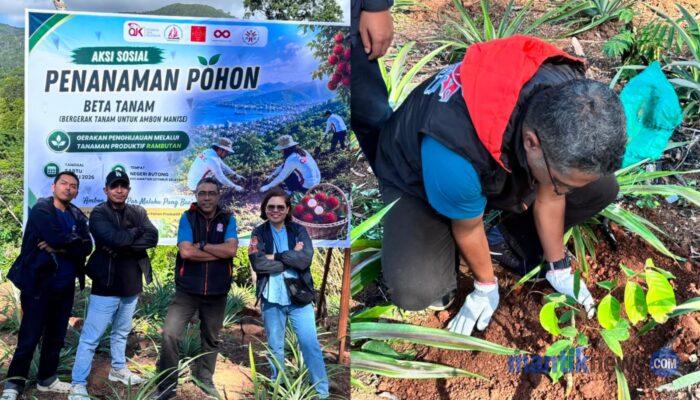 BRI Ambon Dukung Gerakan “Beta Tanam” Perkuat Penghijauan dan Pemberdayaan di Rutong