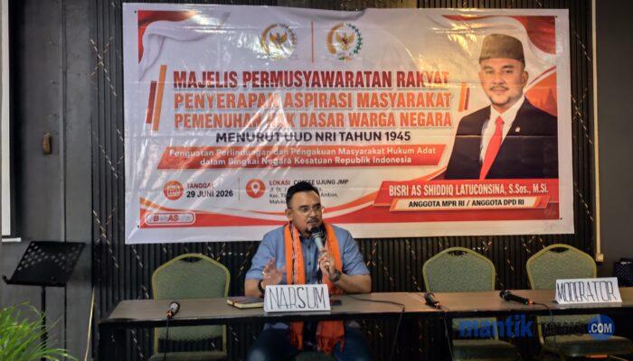 Bisri: Negara Wajib Hadir Berikan Kepastian Hukum bagi Masyarakat Adat di Maluku