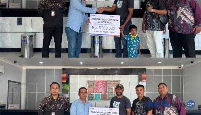 BRI Langgur Serahkan Klaim Asuransi Tempat Usaha