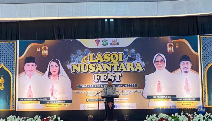 Wali Kota Ambon: Lasqi Nusantara Fest Jadi Wadah Bentuk Generasi Muda Berkarakter