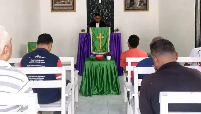 Pembinaan Rohani Berkelanjutan, Lapas Wahai Gelar Ibadah Buka Usbu bagi WB Kristen