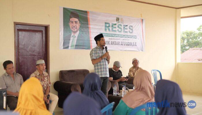 Rovik Resmikan Air Bersih dan Siap Bantu 60 Sak Semen untuk Talaga Pangi