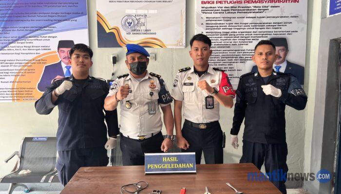 Petugas Lapas Dobo Amankan Sejumlah Barang Terlarang saat Gelar Razia Mendadak