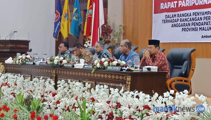 Paripurna DPRD Maluku, Sembilan Fraksi Setujui Ranperda Perubahan APBD 2026