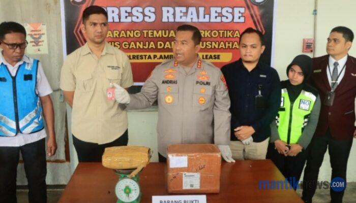 X-Ray Bandara Pattimura Ambon Gagalkan Penyelundupan 1 Kg Ganja Tujuan Malut