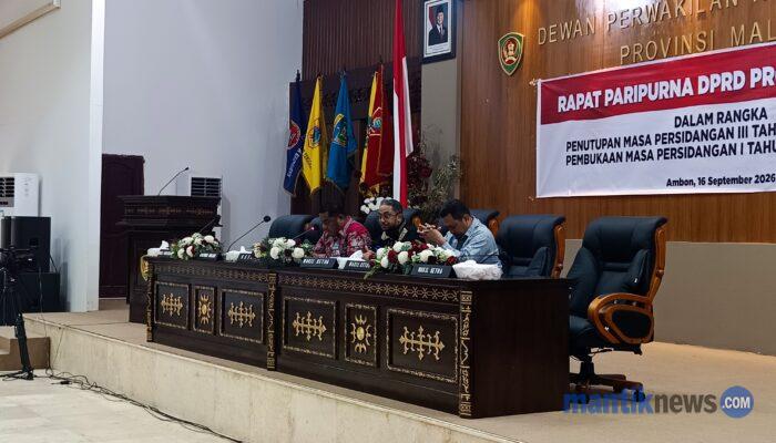 DPRD Maluku Tutup Masa Persidangan III dan Buka Masa Sidang I Tahun 2026-2027