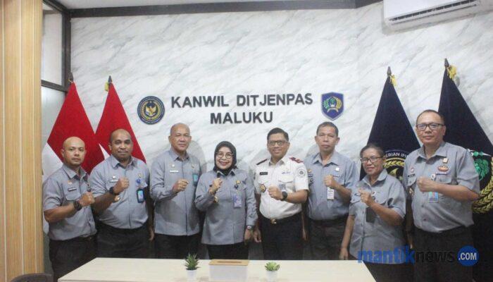 Kanwil Ditjenpas dan Kemenkum Maluku Jajaki Penguatan Kerja Sama Pelayanan Masyarakat