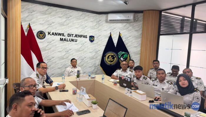 Pantau Kinerja 17 UPT, Ditjenpas Maluku Lakukan Evaluasi Selama Dua Pekan