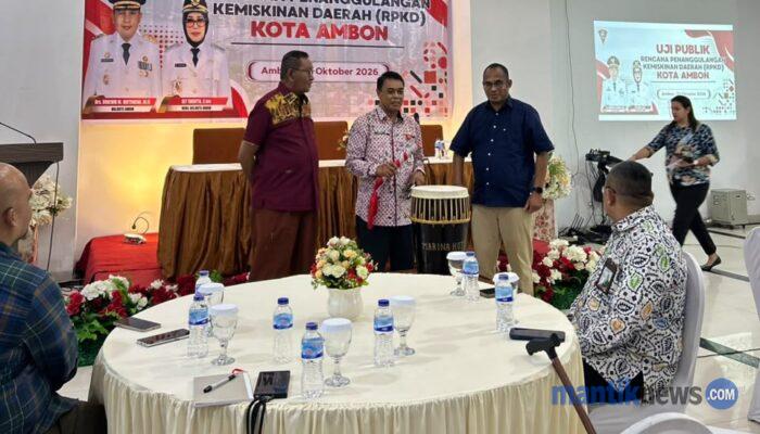 Wali Kota: RPKD 2026–2030 Harus Jadi Pedoman Nyata Pengentasan Kemiskinan di Ambon